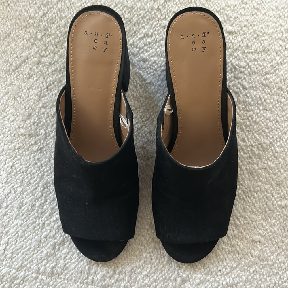 Black Heeled Sandals